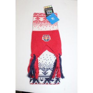 New York Red Bulls Adidas Scarf - Soccer MLS NYRB Red Bull Christmas New NWT